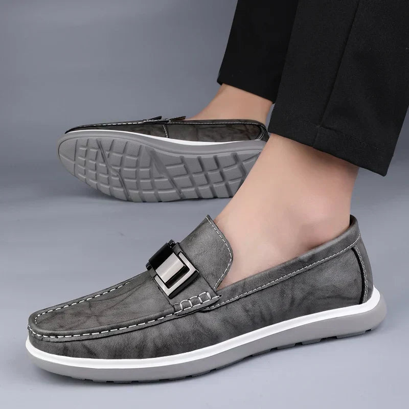 Luksus Læder Loafers