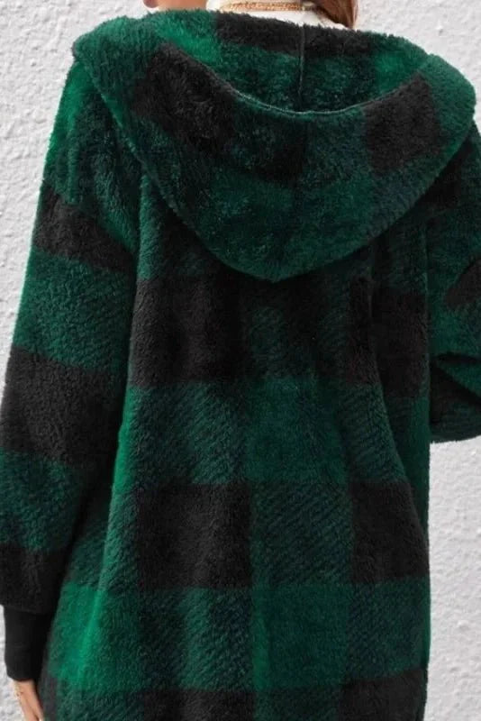 Alberte | Rutete Hættetrøje