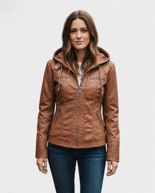 Alberte™ | Læderjakke