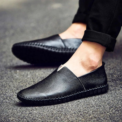 Åndbare Læder Loafers