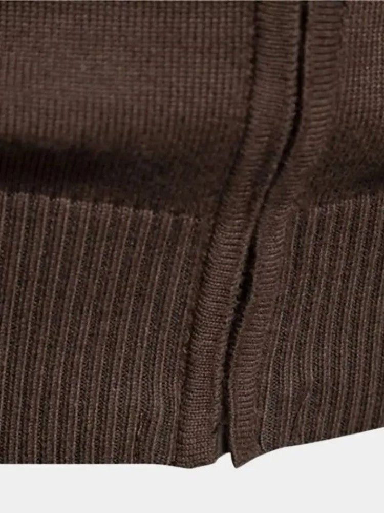 Anders™ | Strikcardigan med Lynlås - ALVYNA