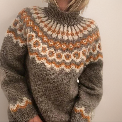 Carla | Vintage Islandstrikpullover