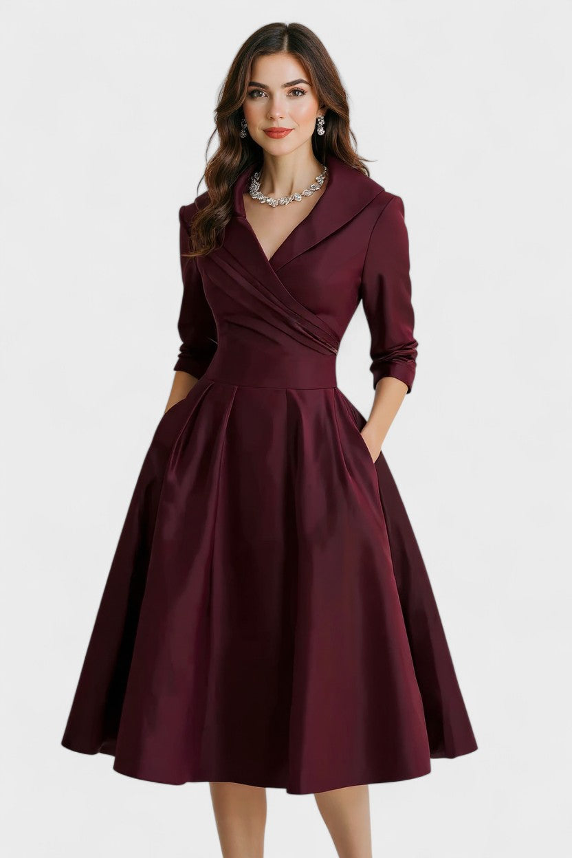 Ceryn | Satin Midi Kjole