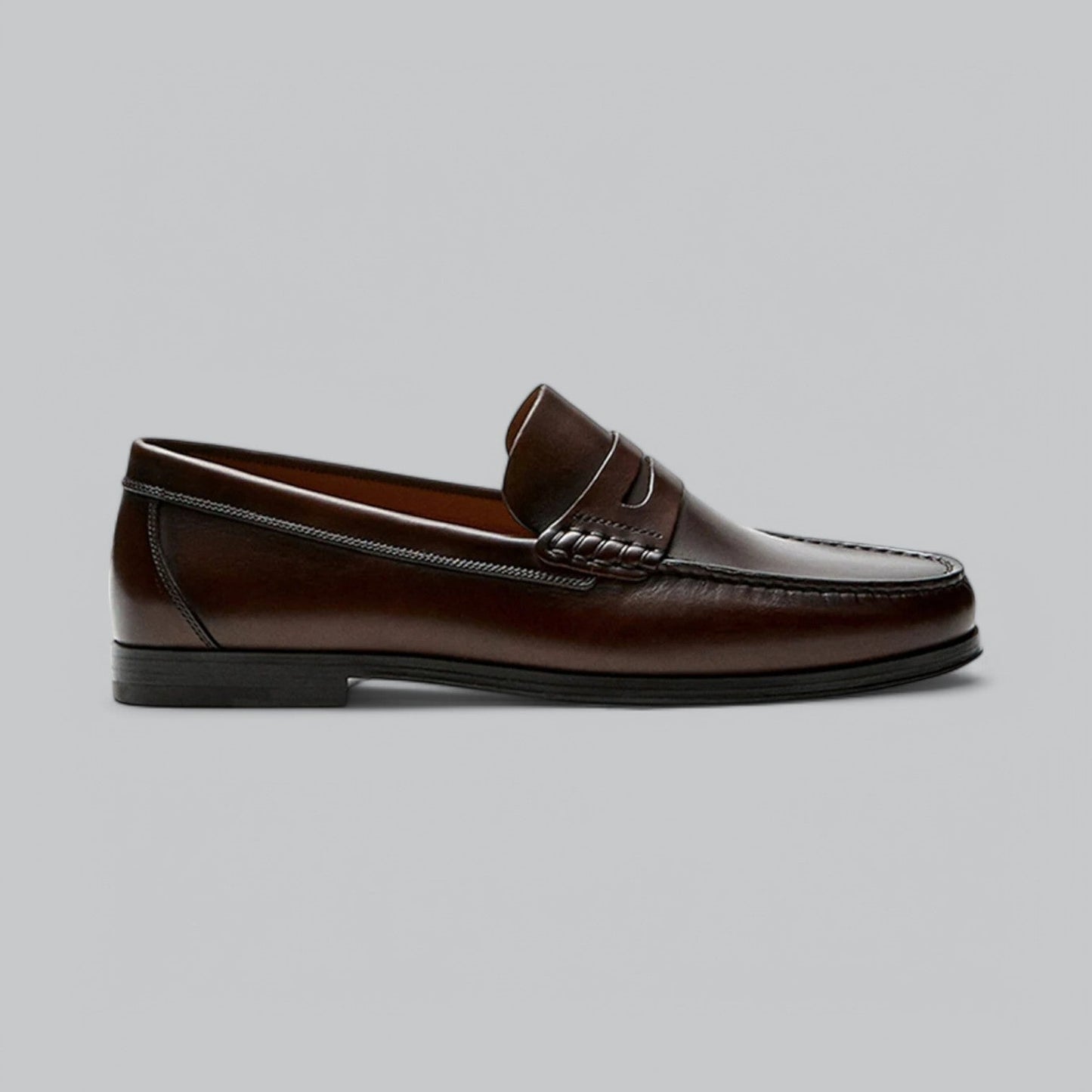 Chic Læder Penny Loafers