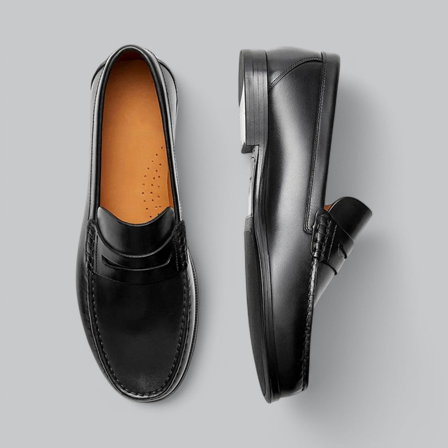 Chic Læder Penny Loafers