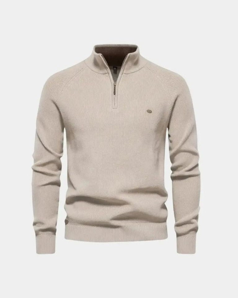 Christian™ | Sweater med Lynlås - ALVYNA