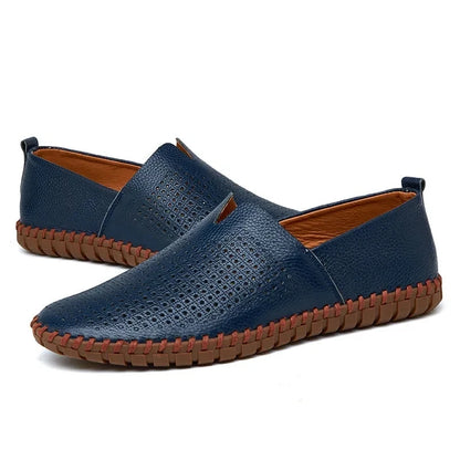 Elegant Åndbar Læder Loafers