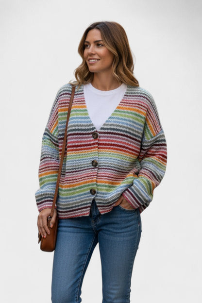Fran™ | Livlig cardigan med knapper