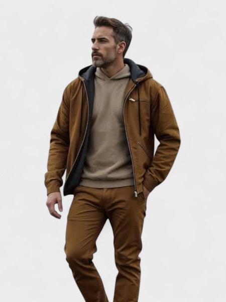 Gaspard™ | Stilfuld Hættetrøje med Lynlås - ALVYNA