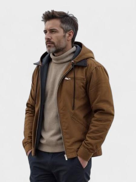 Gaspard™ | Stilfuld Hættetrøje med Lynlås - ALVYNA