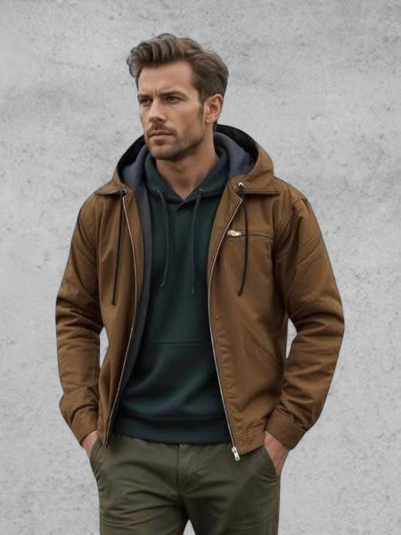 Gaspard™ | Stilfuld Hættetrøje med Lynlås - ALVYNA