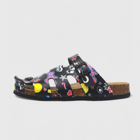 Sort tegneseriemønster