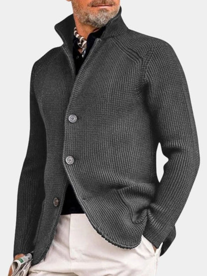 Henrik™ | Strikjakke med Knapper - ALVYNA