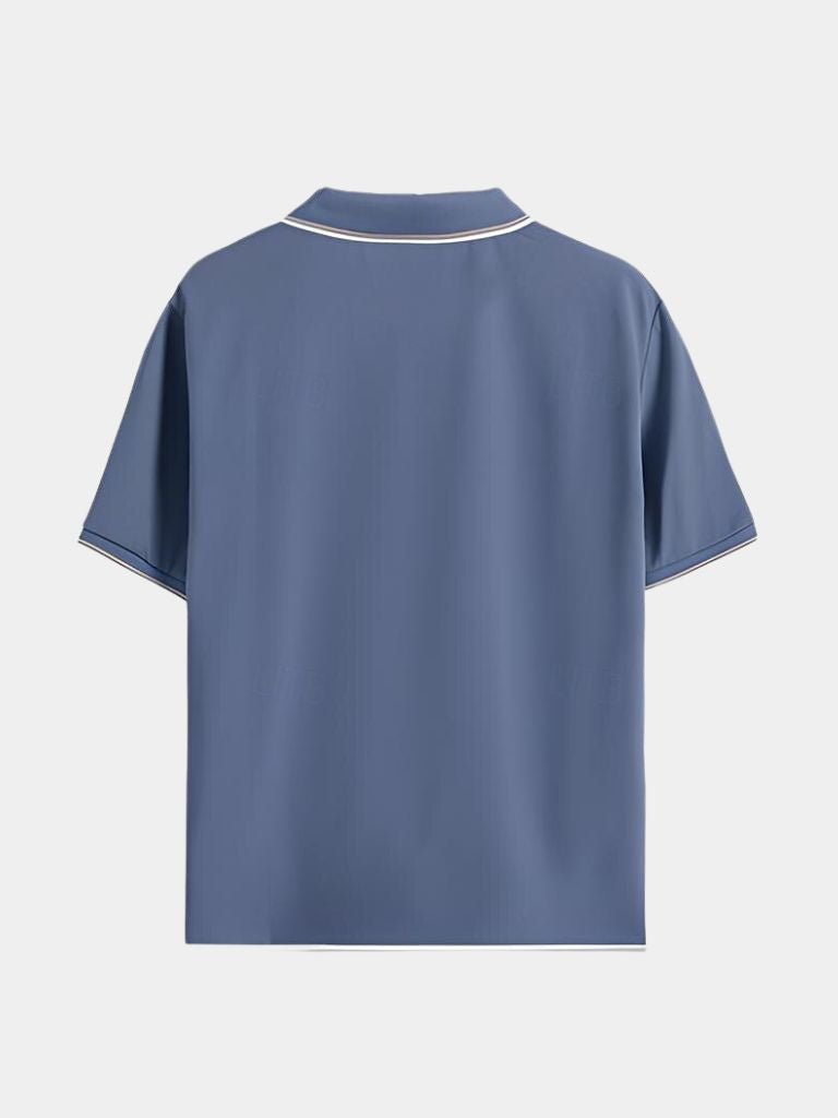 Jesper™ | Noir V-hals Polo - ALVYNA