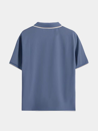 Jesper™ | Noir V-hals Polo - ALVYNA