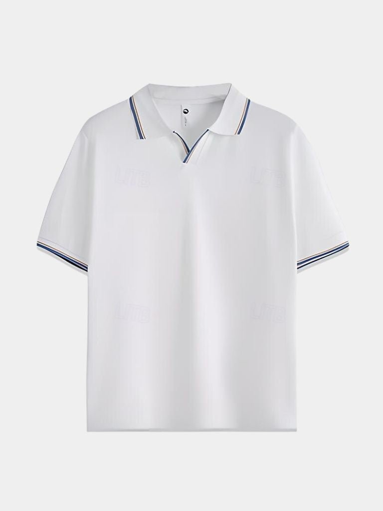 Jesper™ | Noir V-hals Polo - ALVYNA