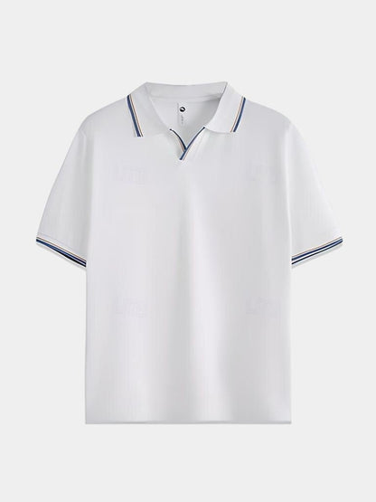 Jesper™ | Noir V-hals Polo - ALVYNA