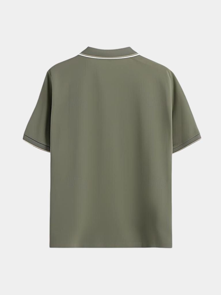 Jesper™ | Noir V-hals Polo - ALVYNA