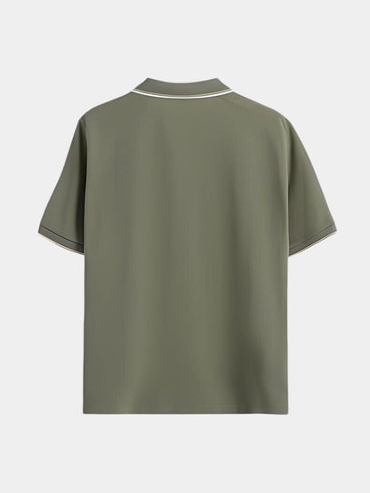 Jesper™ | Noir V-hals Polo - ALVYNA