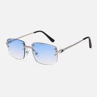 Blå linser / Sølvramme