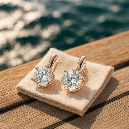 Julie | Zirkon Øreringe