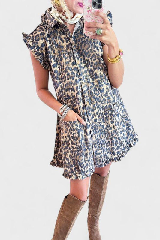 Karla | Leopard minikjole