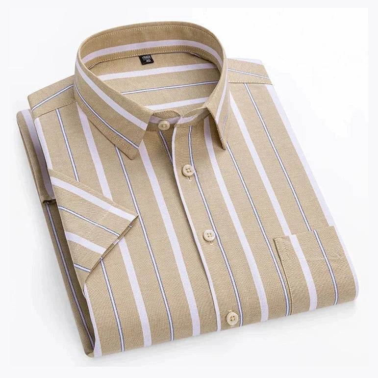 Kasper™ | Kortærmet Katoonskjorte - ALVYNA