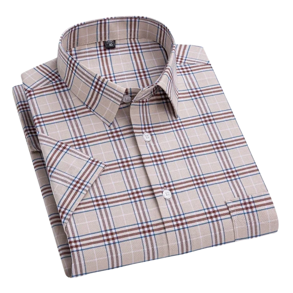 Kasper™ | Kortærmet Katoonskjorte - ALVYNA