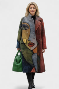 Kunstnerisk mønster af kvindens ansigt