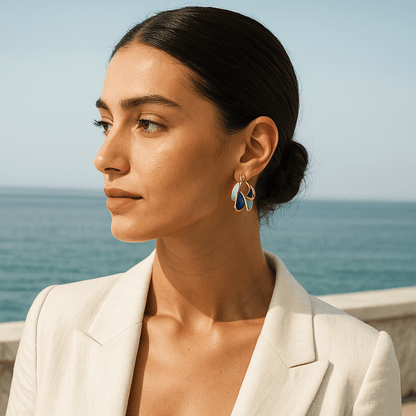 Kirstine | Emalje øreringe