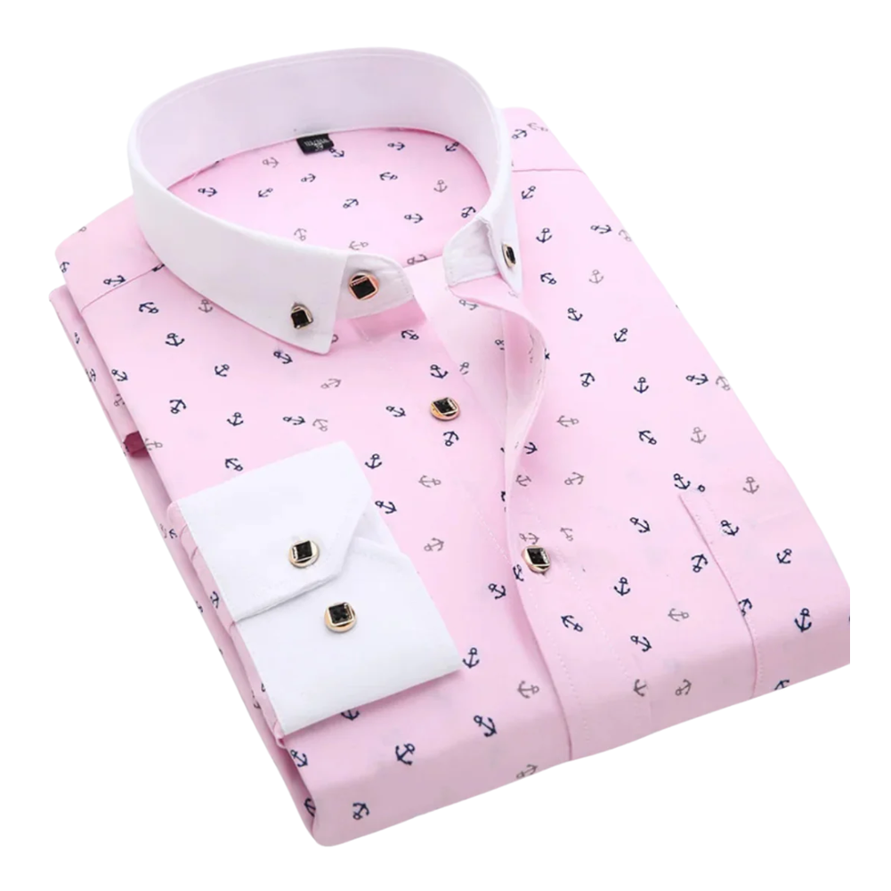 Klaas™ | Nautisk Print Skjorte - ALVYNA