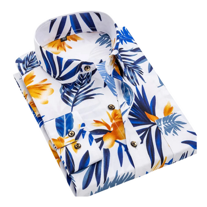 Klaas™ | Nautisk Print Skjorte - ALVYNA