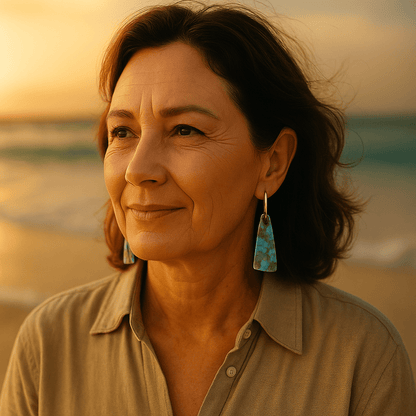 Louise | Blå øreringe