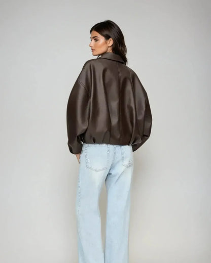 Louise | Vegansk Læderjakke