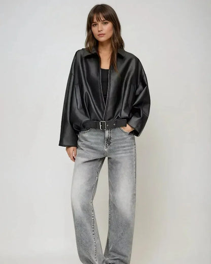 Louise | Vegansk Læderjakke