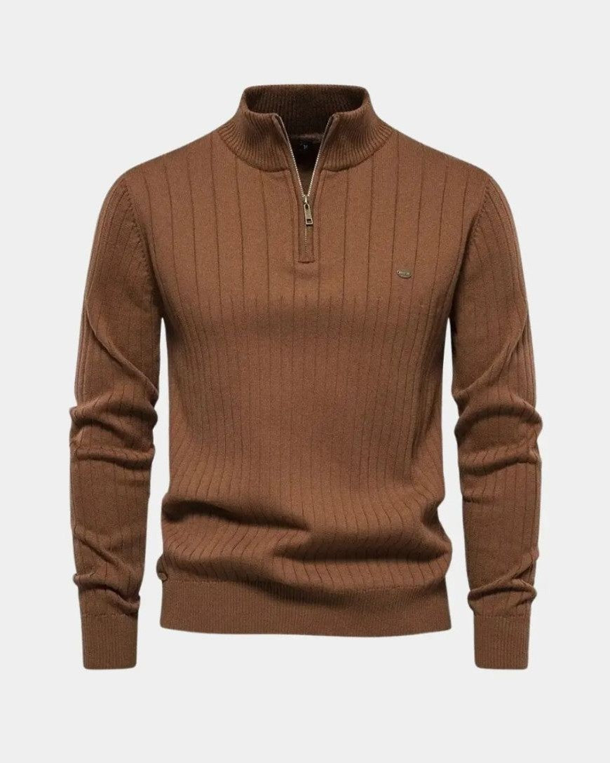 Mikkel™ | Halvzip Bomuldstrøje - ALVYNA