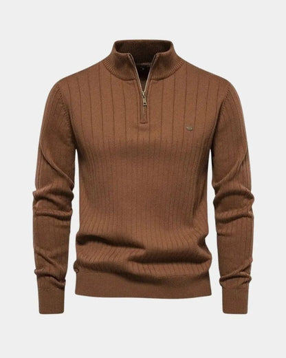 Mikkel™ | Halvzip Bomuldstrøje - ALVYNA