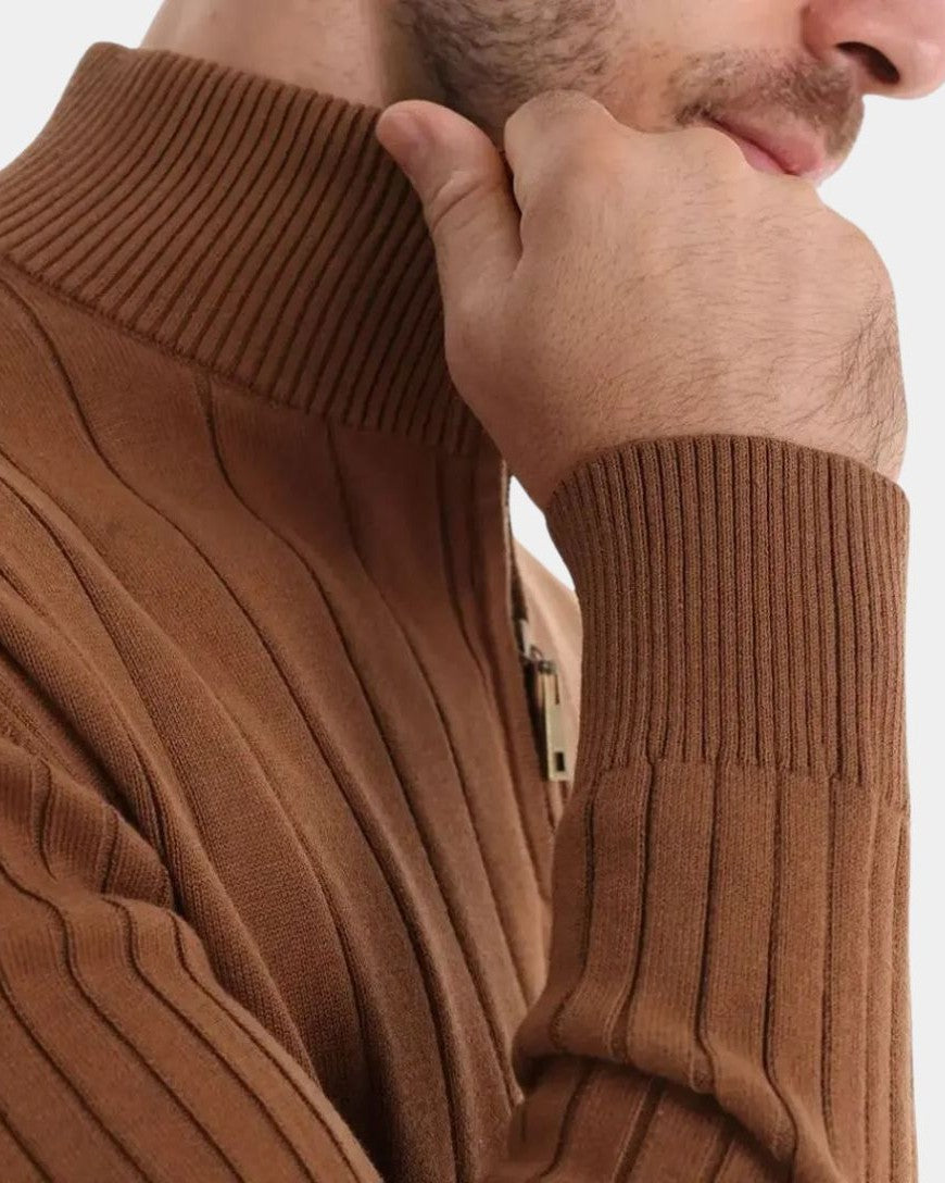 Mikkel™ | Halvzip Bomuldstrøje - ALVYNA