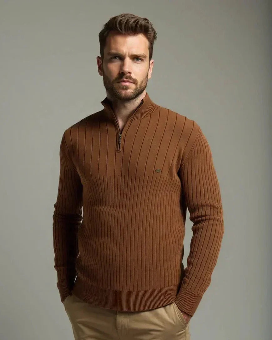 Mikkel™ | Halvzip Bomuldstrøje - ALVYNA