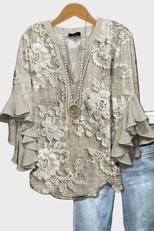 Millea | Beige Bluse