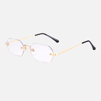 Blåt lys-filterlinser / Gylden ramme