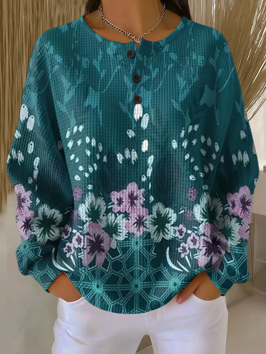 Nora™ - Pullover med blomsterdesign