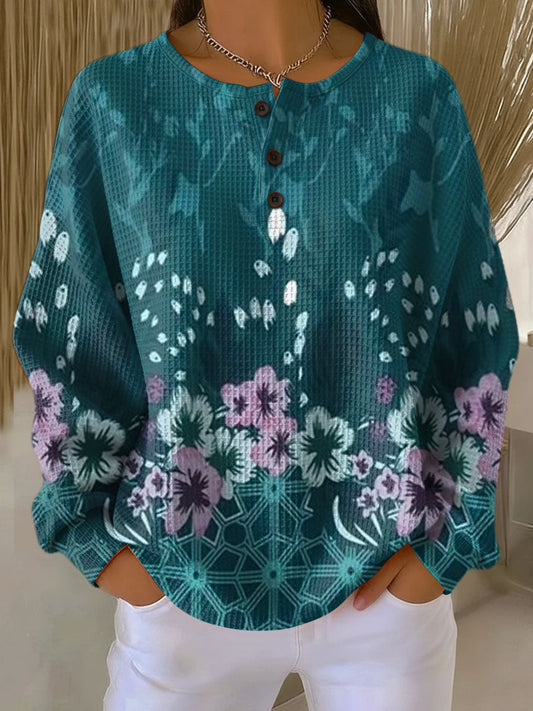 Nora™ - Pullover med blomsterdesign
