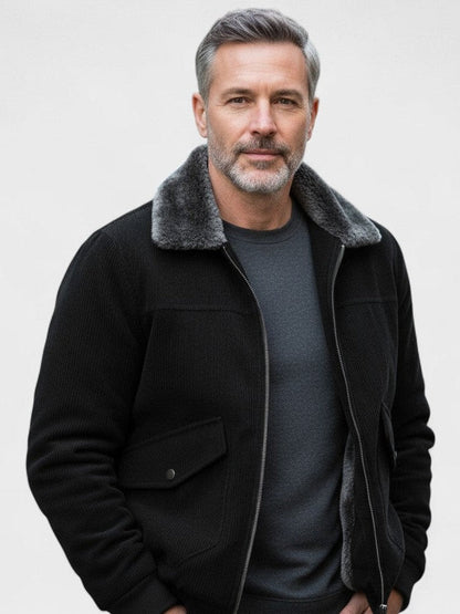 Norbert™ | Bomberjakke med kunstfleecekrave - ALVYNA