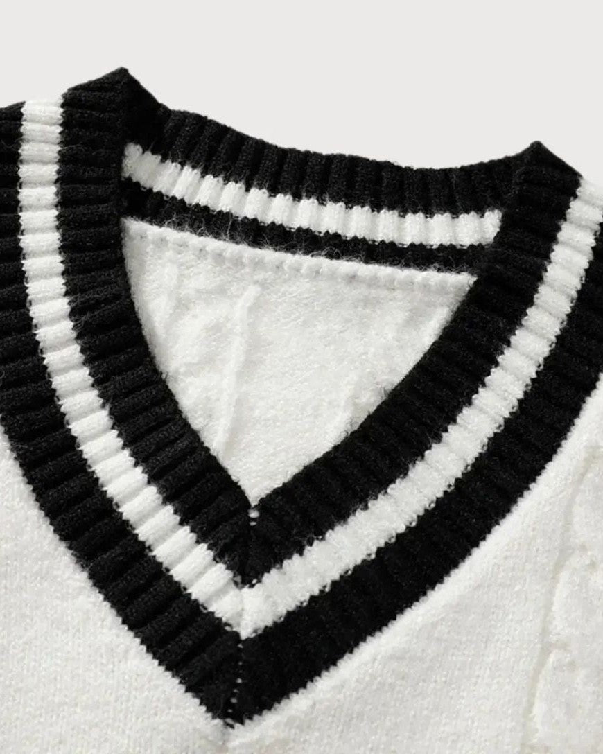 Poul™ | V-udskæring Strik - ALVYNA