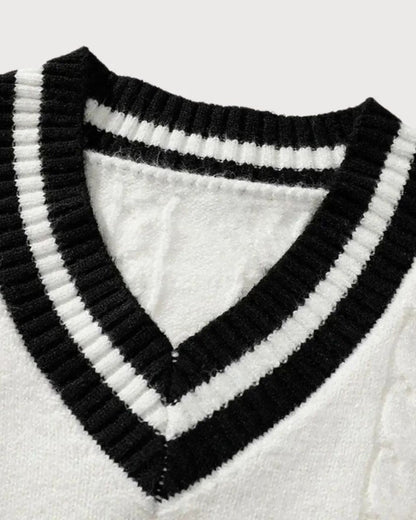 Poul™ | V-udskæring Strik - ALVYNA