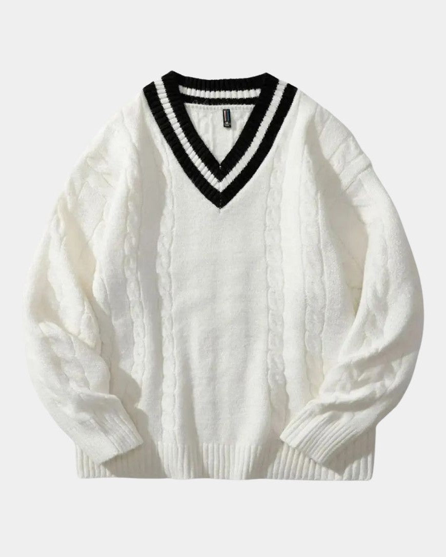 Poul™ | V-udskæring Strik - ALVYNA