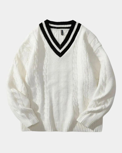 Poul™ | V-udskæring Strik - ALVYNA