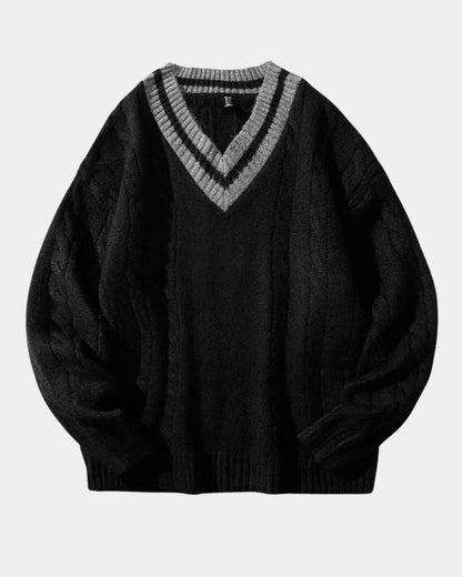 Poul™ | V-udskæring Strik - ALVYNA