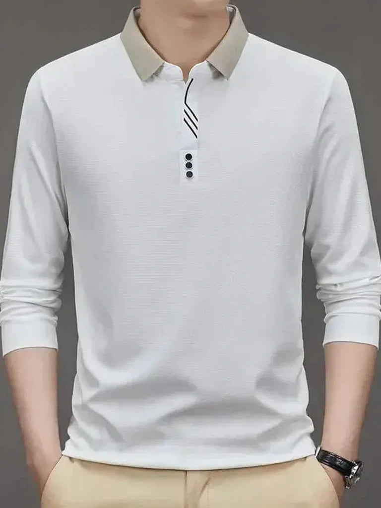 René™ | Elegant Langærmet Polo - ALVYNA